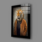 Editorial-photo panel bringing surreal warmth to a man cave