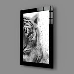 Minimal-watercolor panel bringing monochrome poise to a man cave