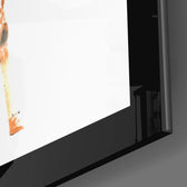 Curious Giraffe Glass Wall Art.