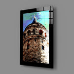 Painterly panel bringing Istanbul warmth to a foyer