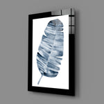 Minimal-watercolor panel bringing botanical calm to a bathroom