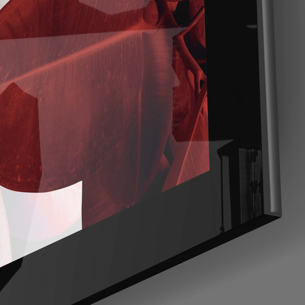 Leaves Glass Wall Art.