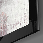 Red and Red close-up showing scarlet column and pearl impasto