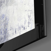 Abstract Blue close-up showing cobalt column and pearl impasto