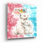 Rabbit Glass Wall Art.