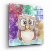 Owl Glass Wall Art.