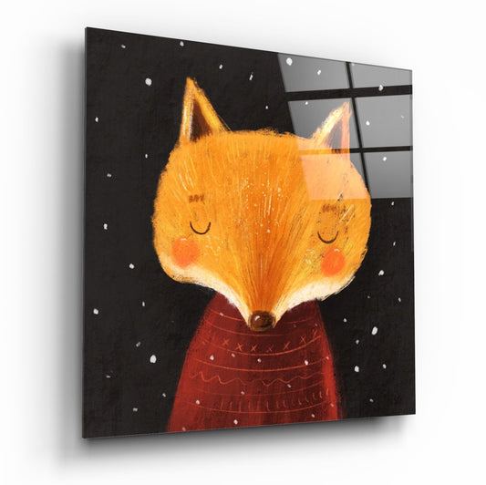 Fox Glass Wall Art.