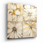 Flowers Glass Wall Art.