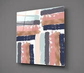 Brush Marks Glass Wall Art.
