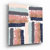 Brush Marks Glass Wall Art.