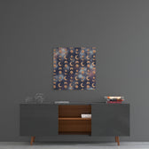 Moon Phrases Glass Wall Art.