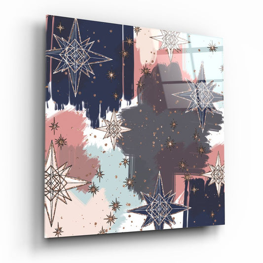 Stars Glass Wall Art.