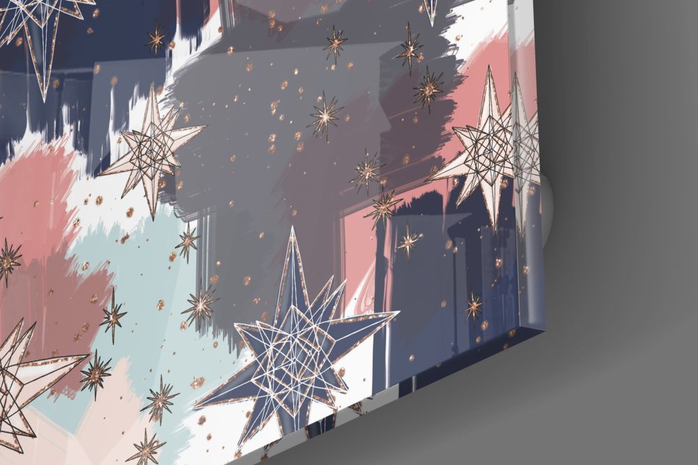 Stars Glass Wall Art.