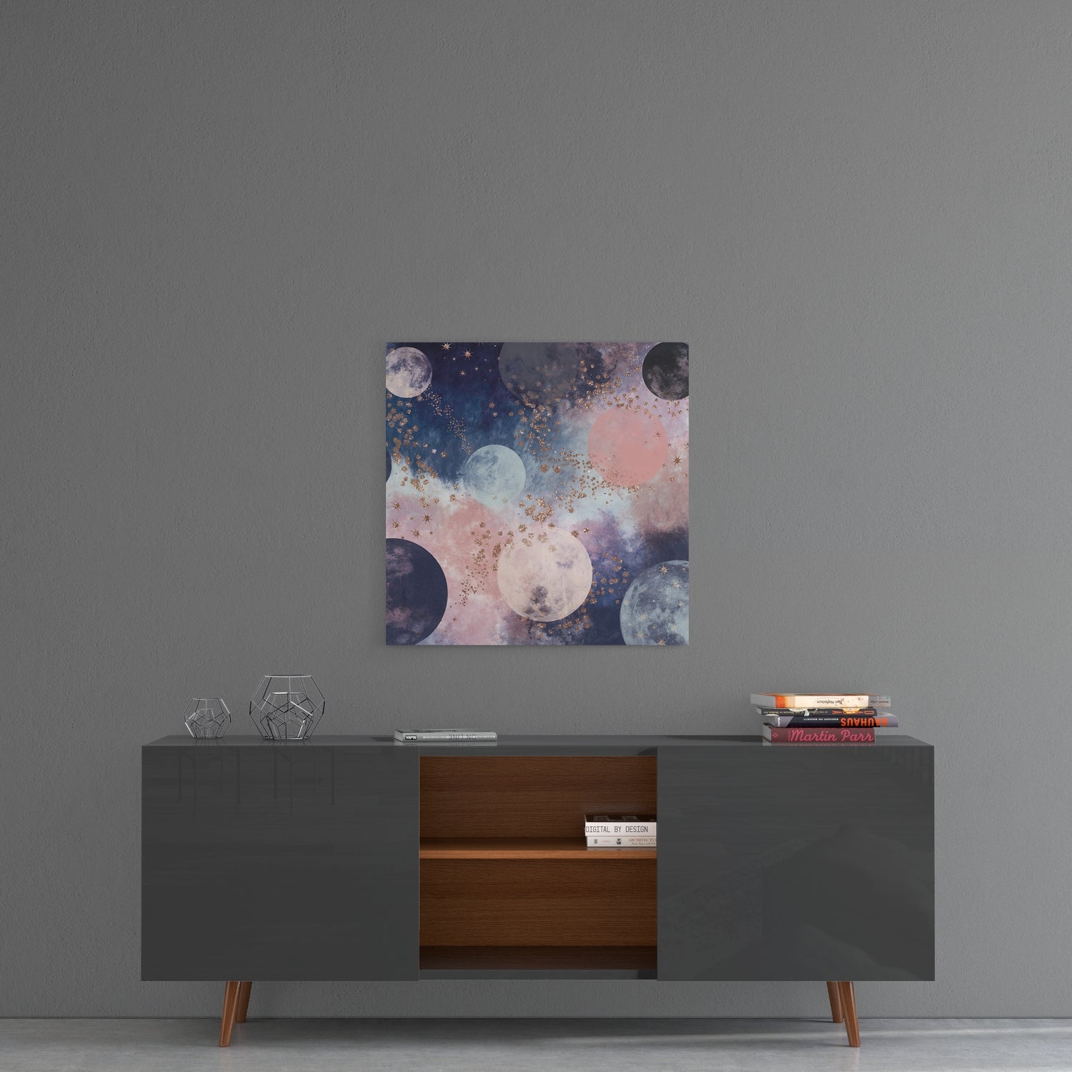 Dreamy Space Glass Wall Art.