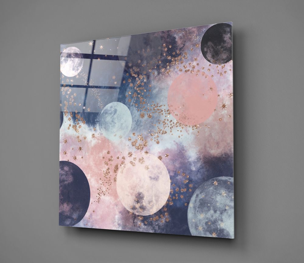 Dreamy Space Glass Wall Art.