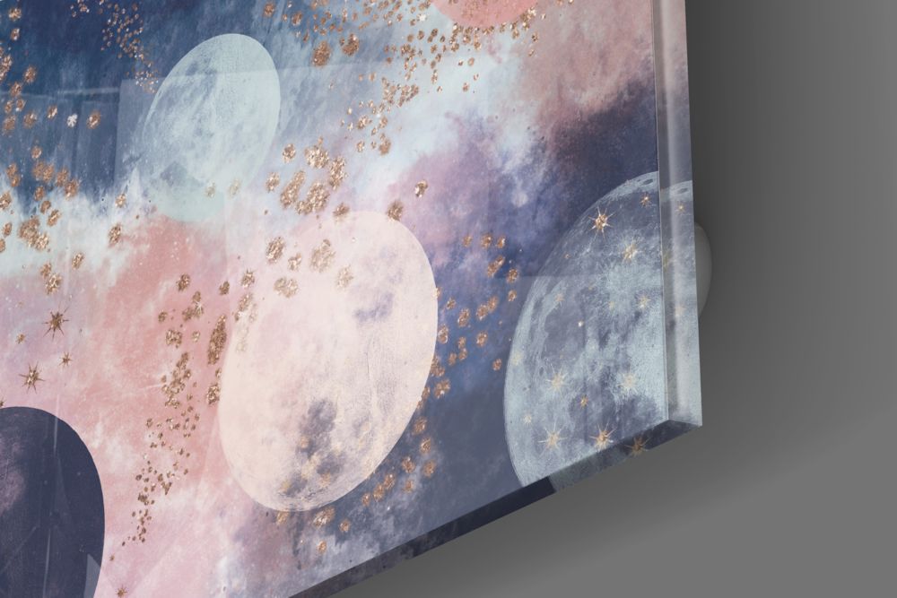Dreamy Space Glass Wall Art.