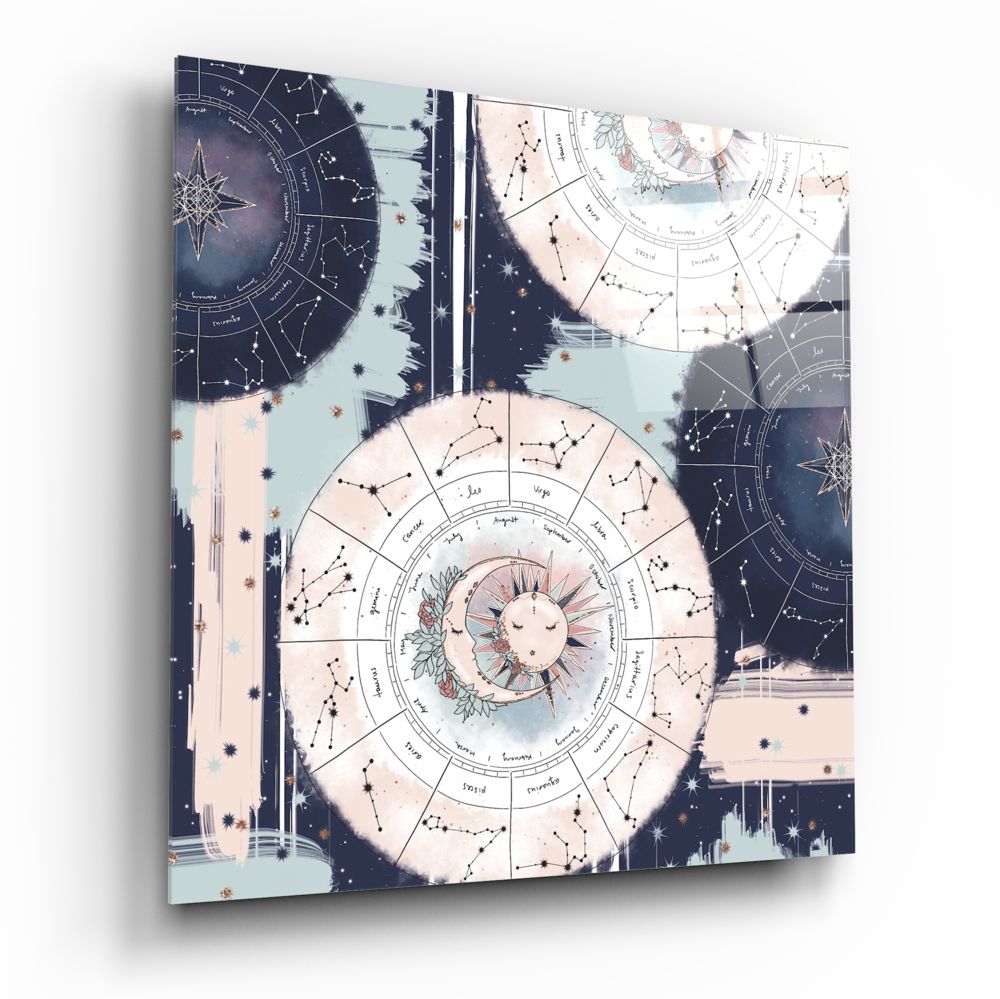 Horoscopes Glass Wall Art.