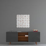 Moon Star Pattern Glass Wall Art.