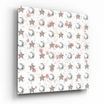Moon Star Pattern Glass Wall Art.