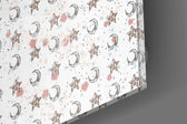 Moon Star Pattern Glass Wall Art.