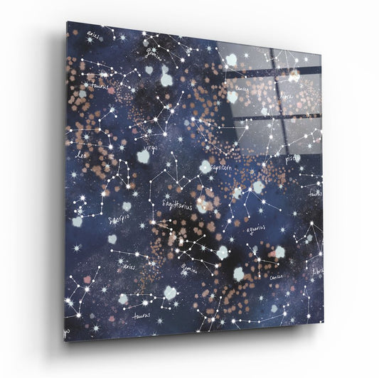 Horoscopes Glass Wall Art.