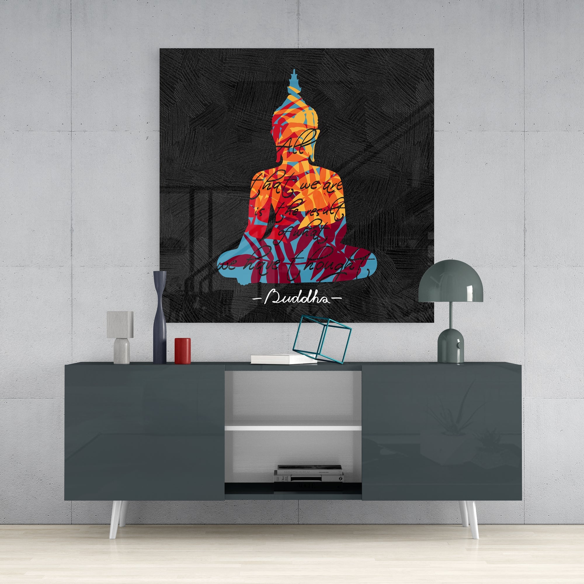 Buddha Glass Wall Art.