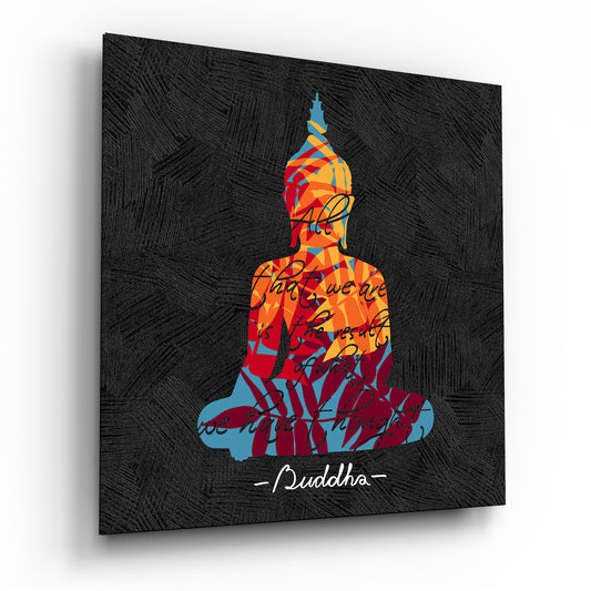 Buddha Glass Wall Art.