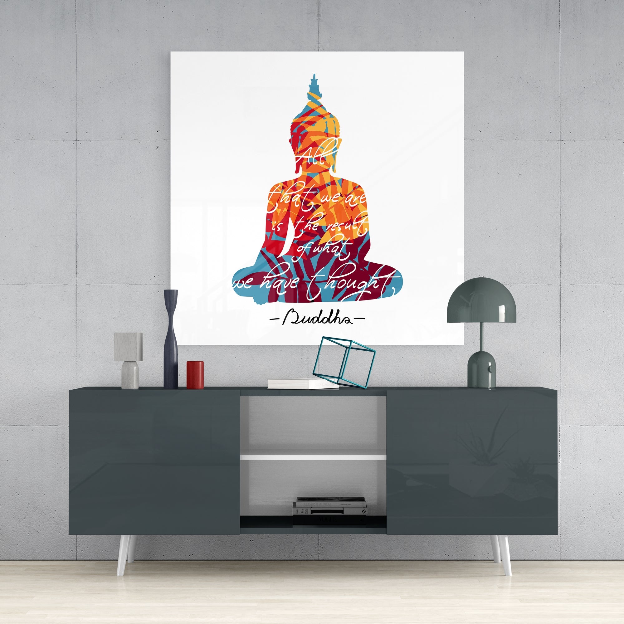 Buddha Glass Wall Art.