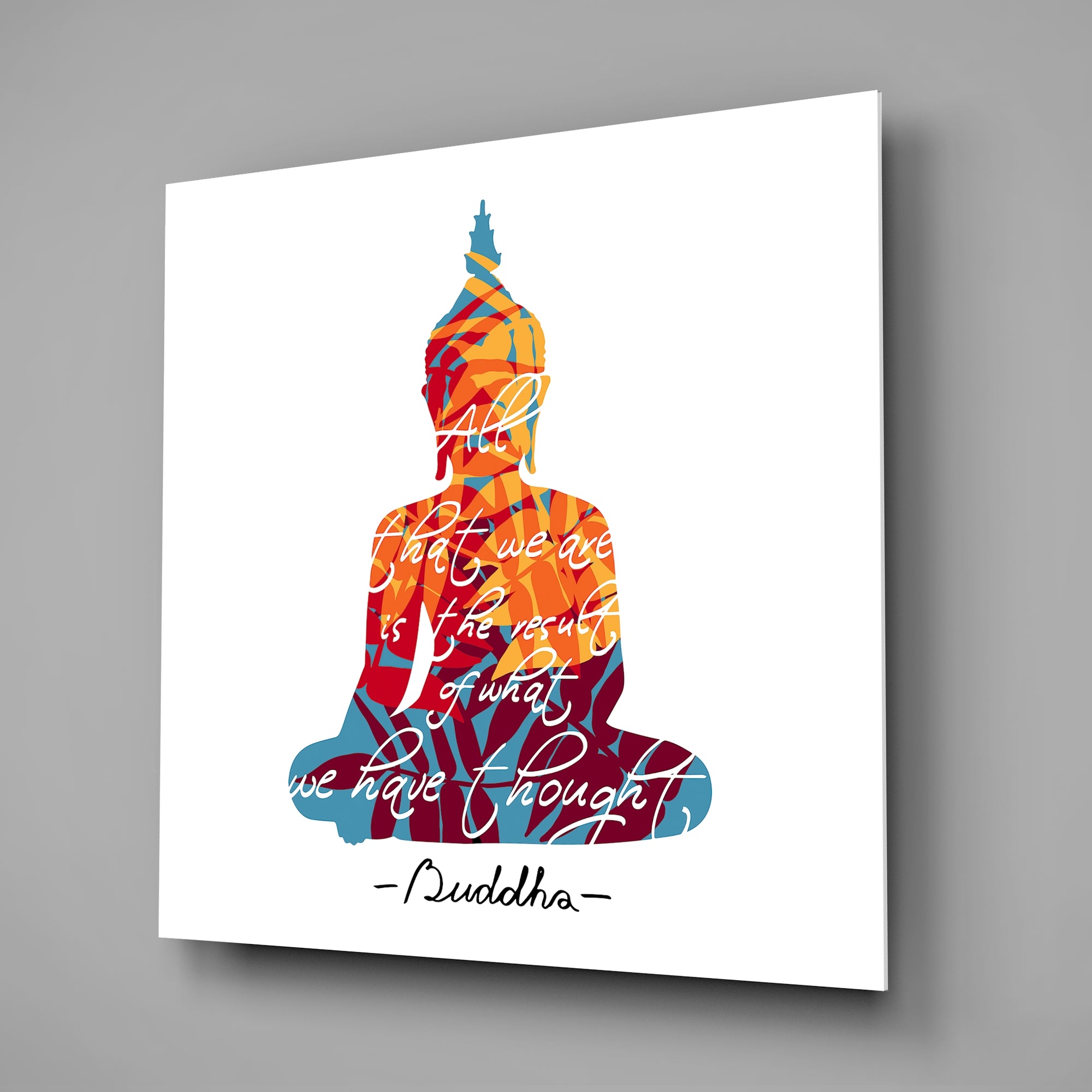 Buddha Glass Wall Art.