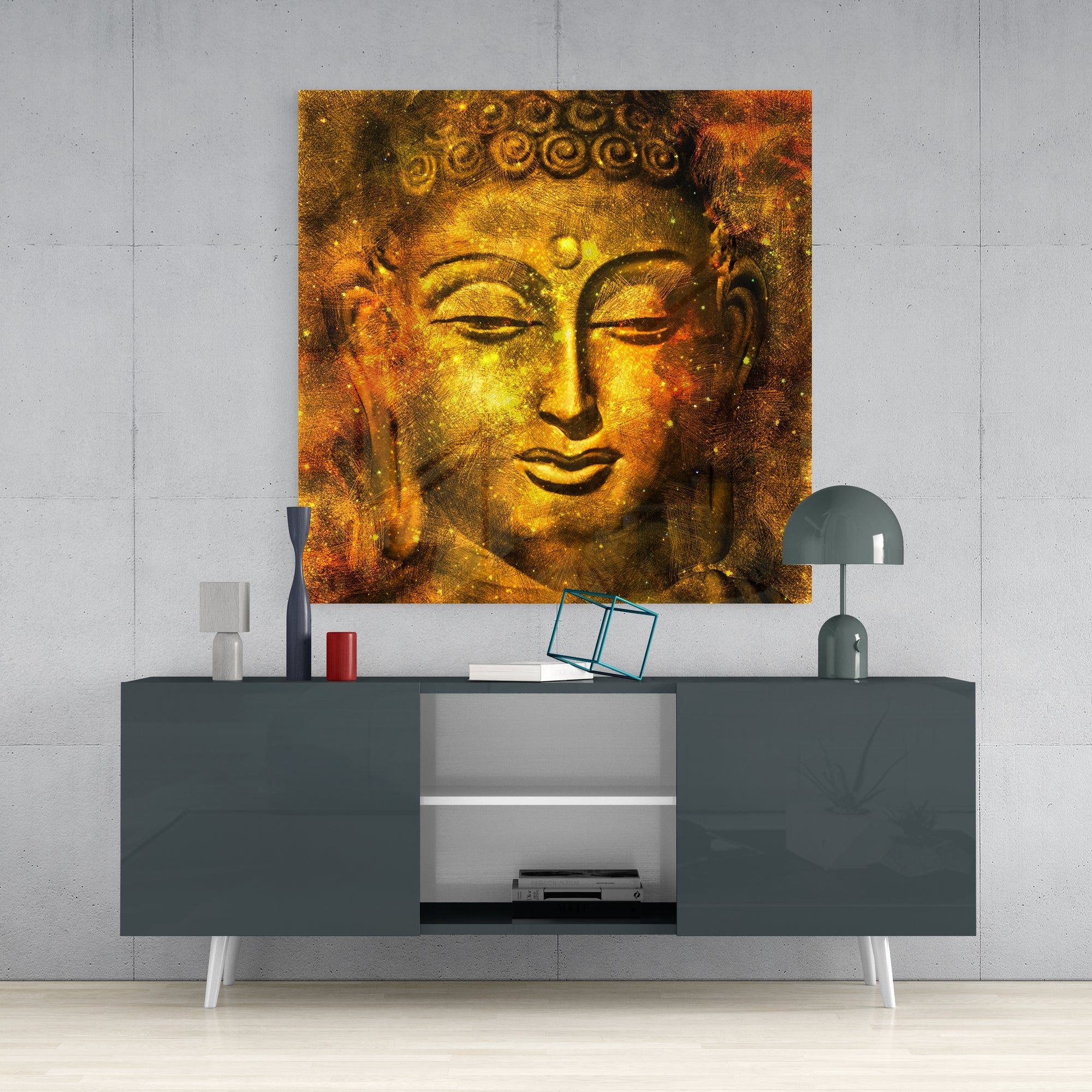 Buddha Glass Wall Art.