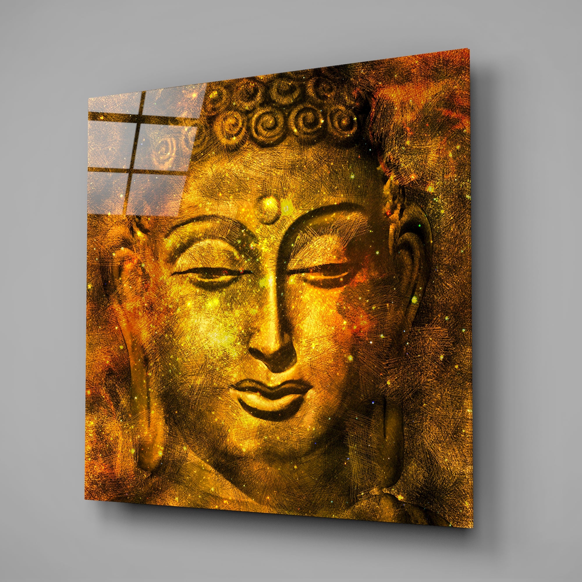 Buddha Glass Wall Art.