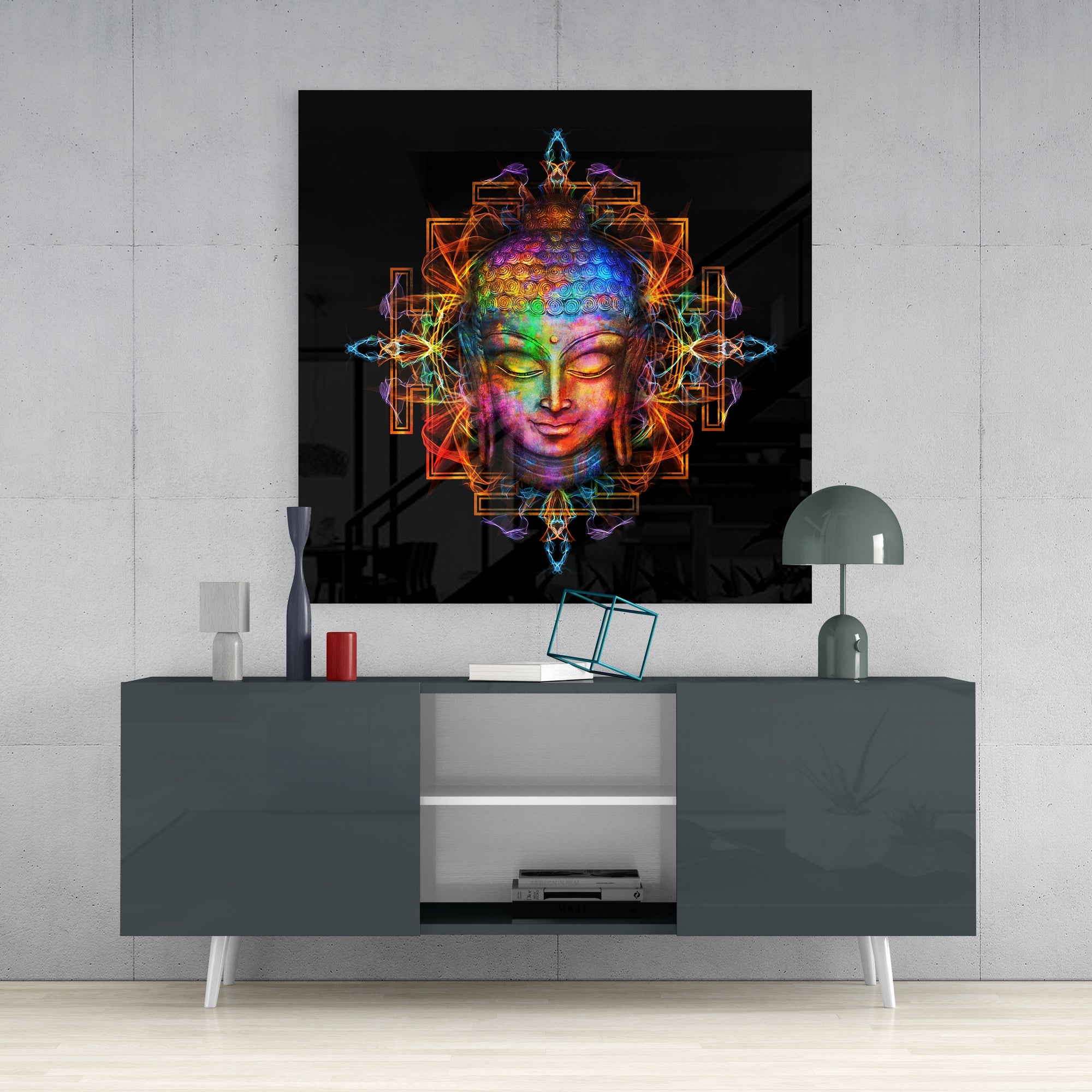 Buddha Glass Wall Art.