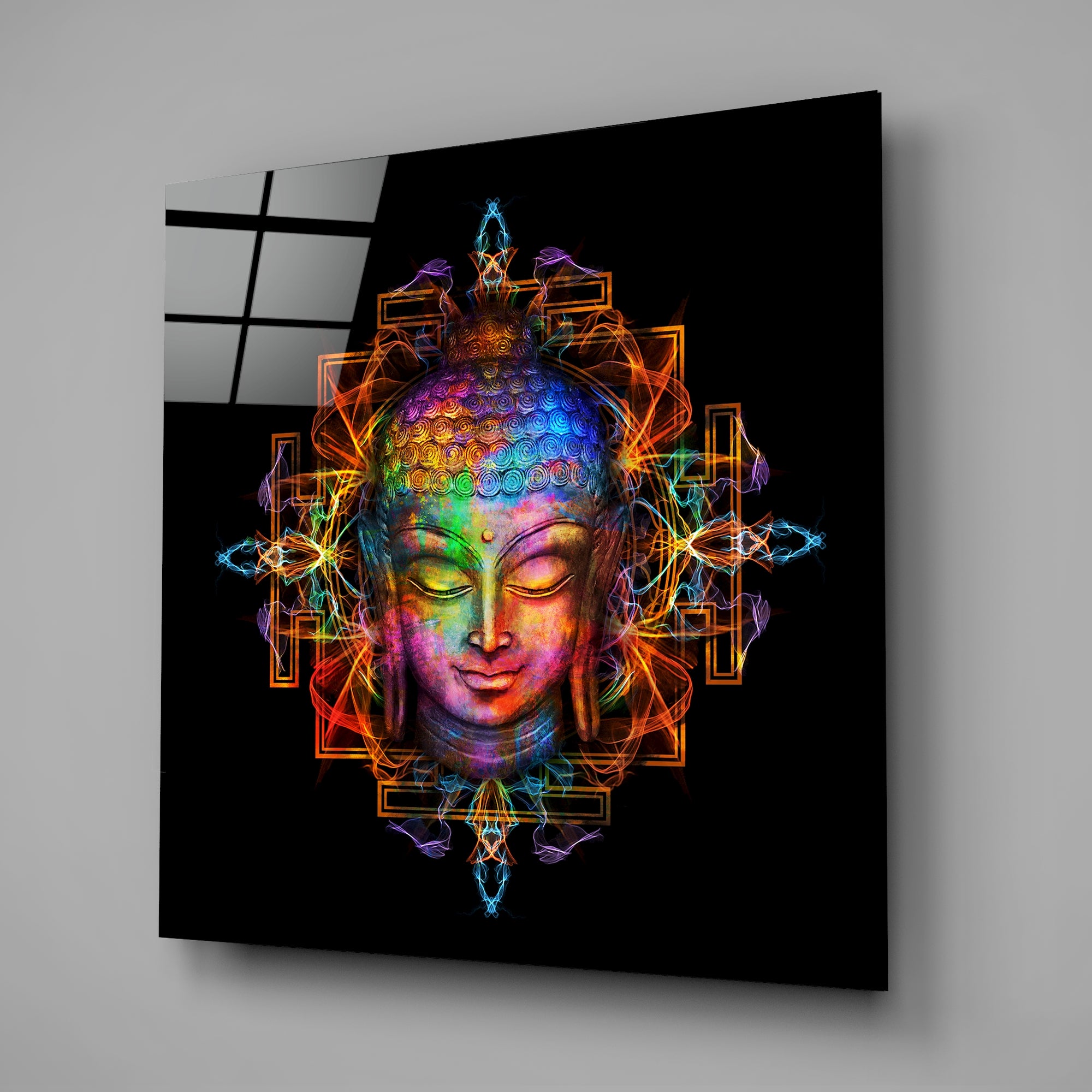 Buddha Glass Wall Art.