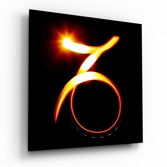 Horoscopes - Capricorn Glass Wall Art.