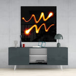 Horoscopes - Aquarius Glass Wall Art.