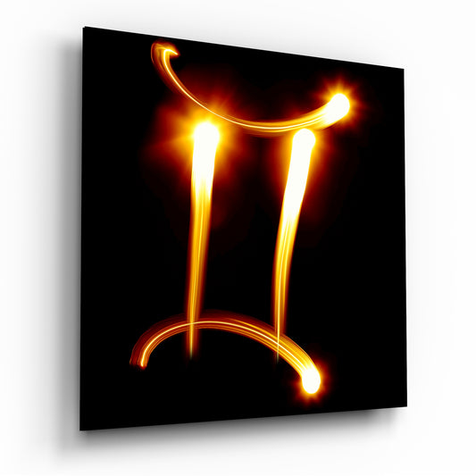 Horoscopes - Gemini Glass Wall Art.