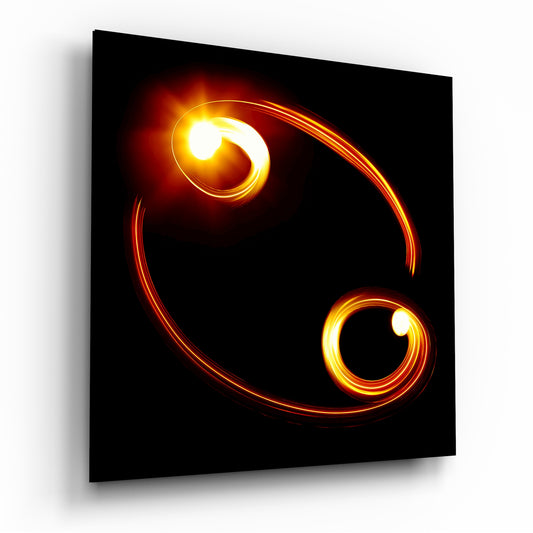 Horoscopes - Cancer Glass Wall Art.
