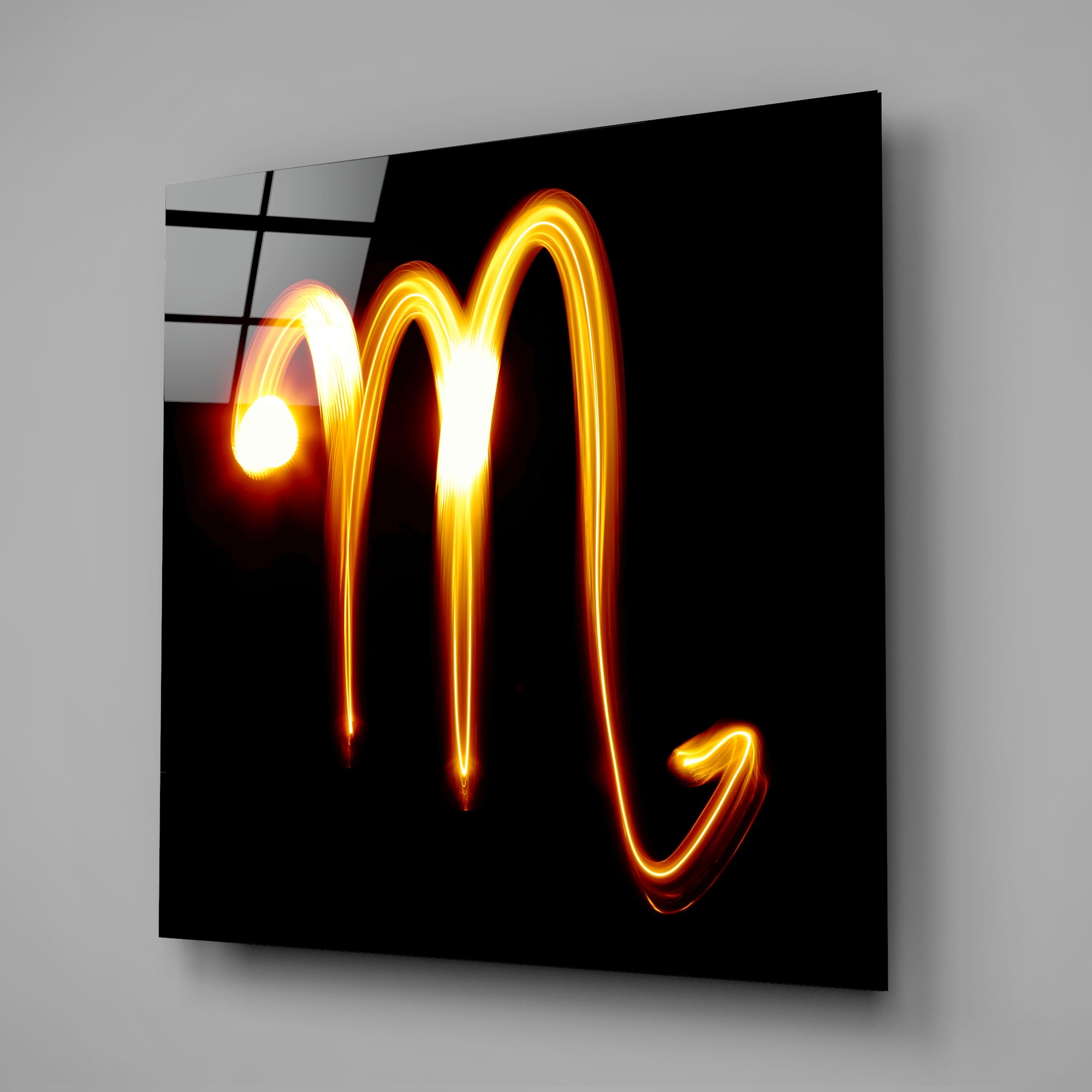 Horoscopes - Scorpio Glass Wall Art.