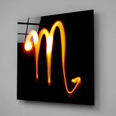 Horoscopes - Scorpio Glass Wall Art.