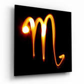 Horoscopes - Scorpio Glass Wall Art.