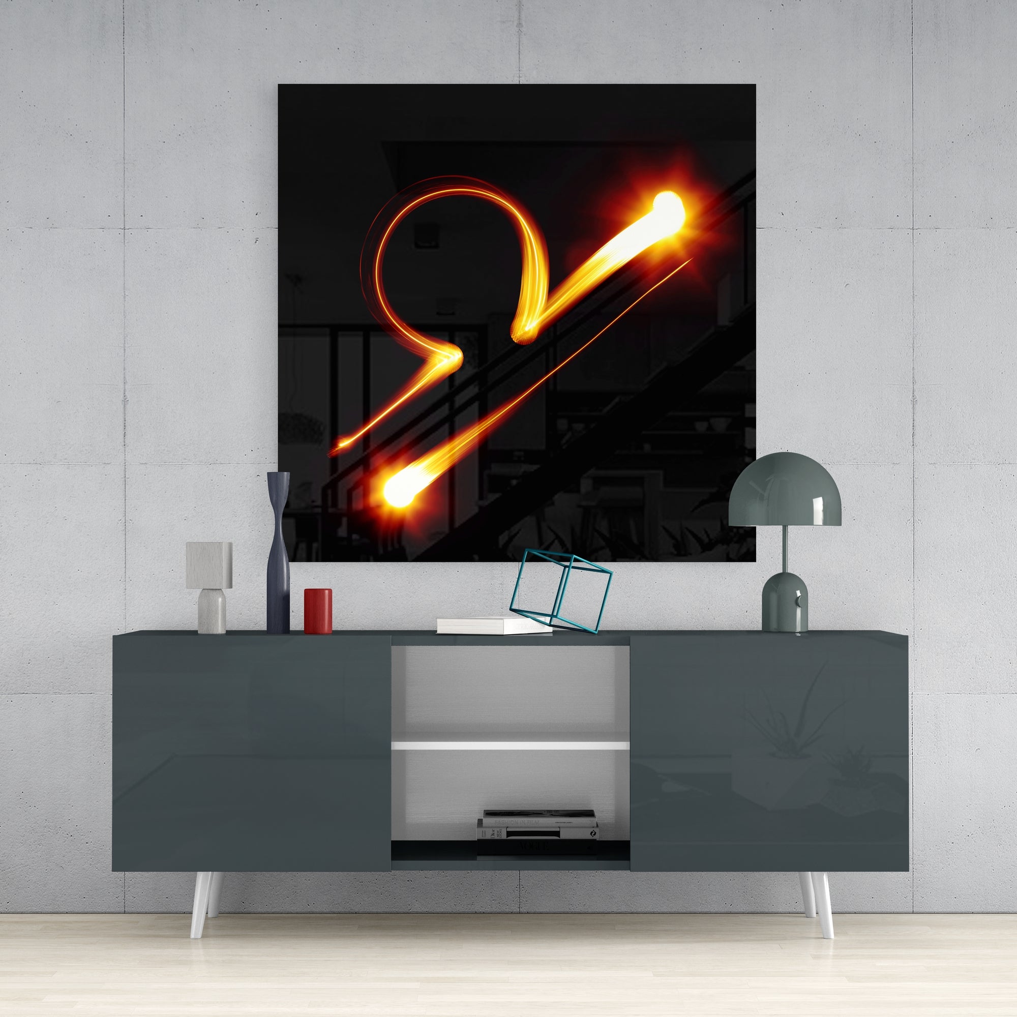 Horoscopes - Libra Glass Wall Art.