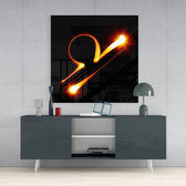 Horoscopes - Libra Glass Wall Art.