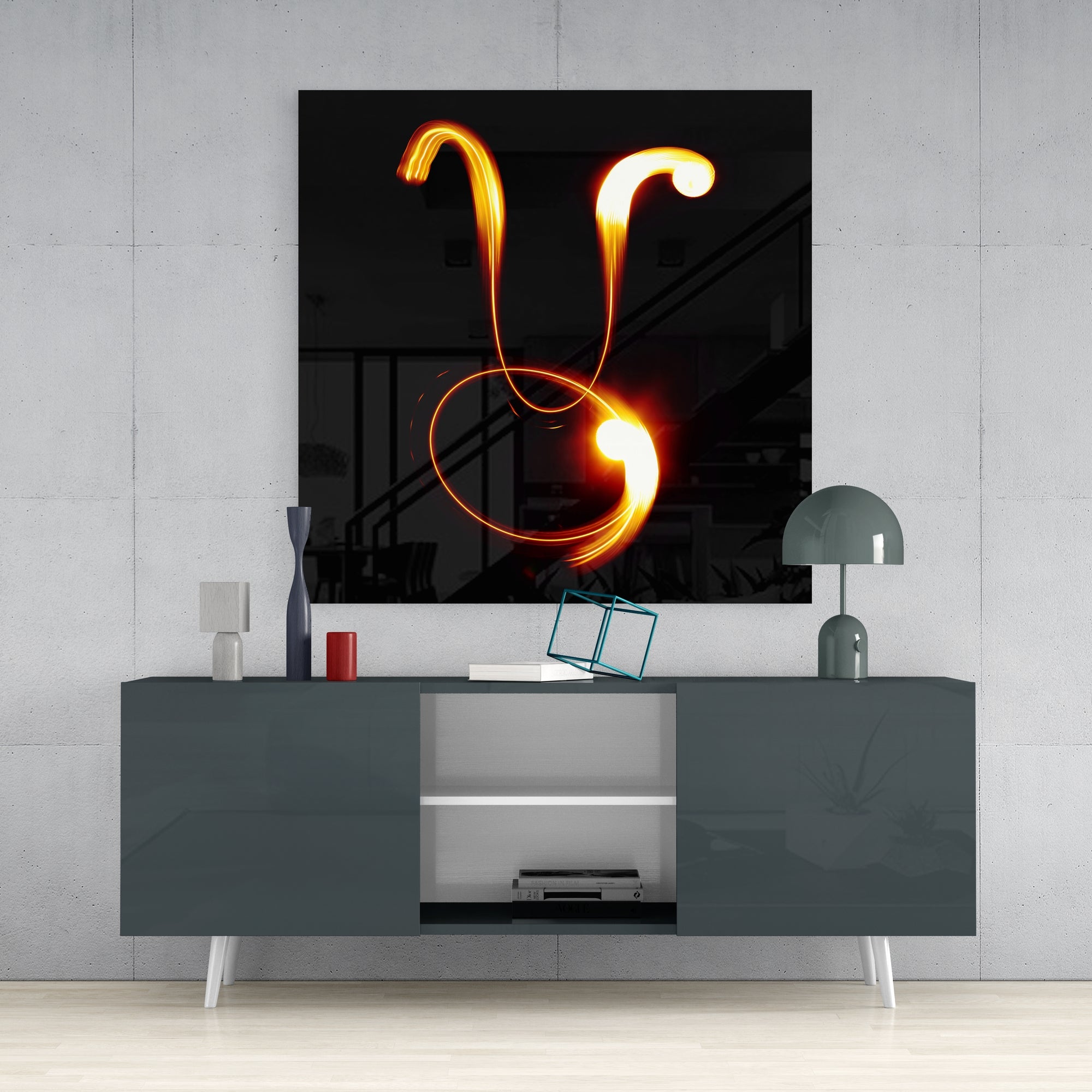 Horoscopes - Taurus Glass Wall Art.