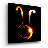 Horoscopes - Taurus Glass Wall Art.