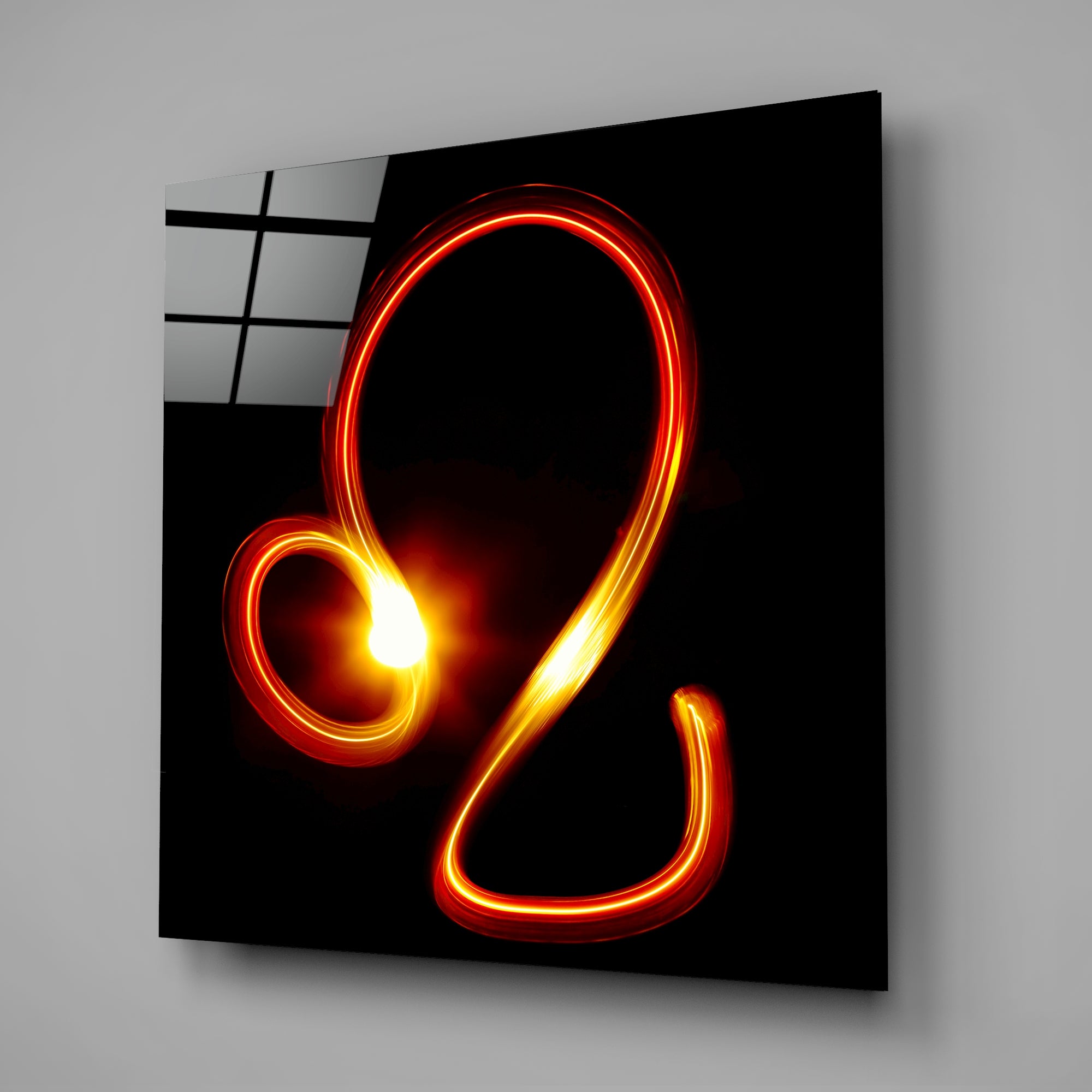 Horoscopes - Leo Glass Wall Art.