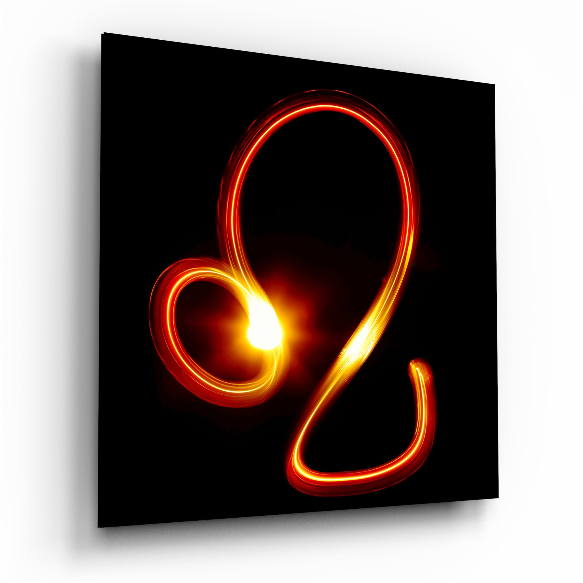 Horoscopes - Leo Glass Wall Art.