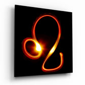 Horoscopes - Leo Glass Wall Art.