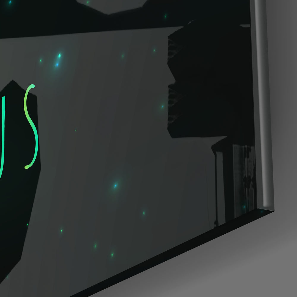 Horoscopes - Aquarius Glass Wall Art.