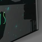 Horoscopes - Aquarius Glass Wall Art.