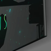 Horoscopes - Aquarius Glass Wall Art.